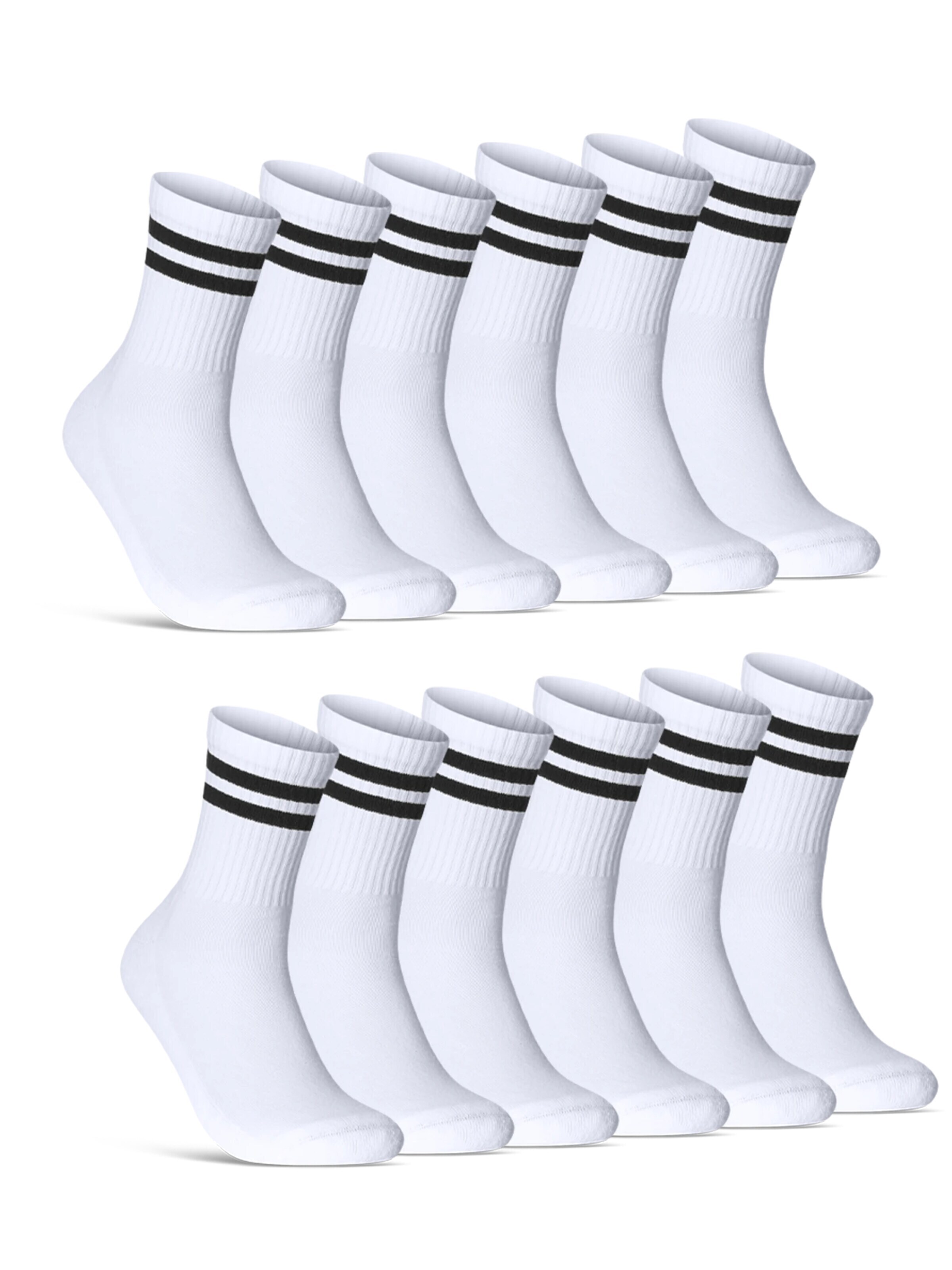 sockenkauf24 Athletic Socks in White