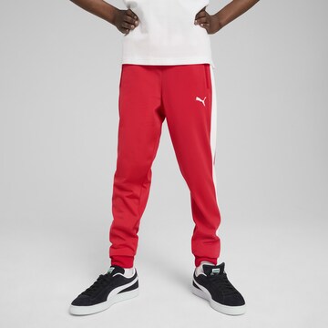 PUMA Tapered Trousers 'T7 Always On' in Red: front