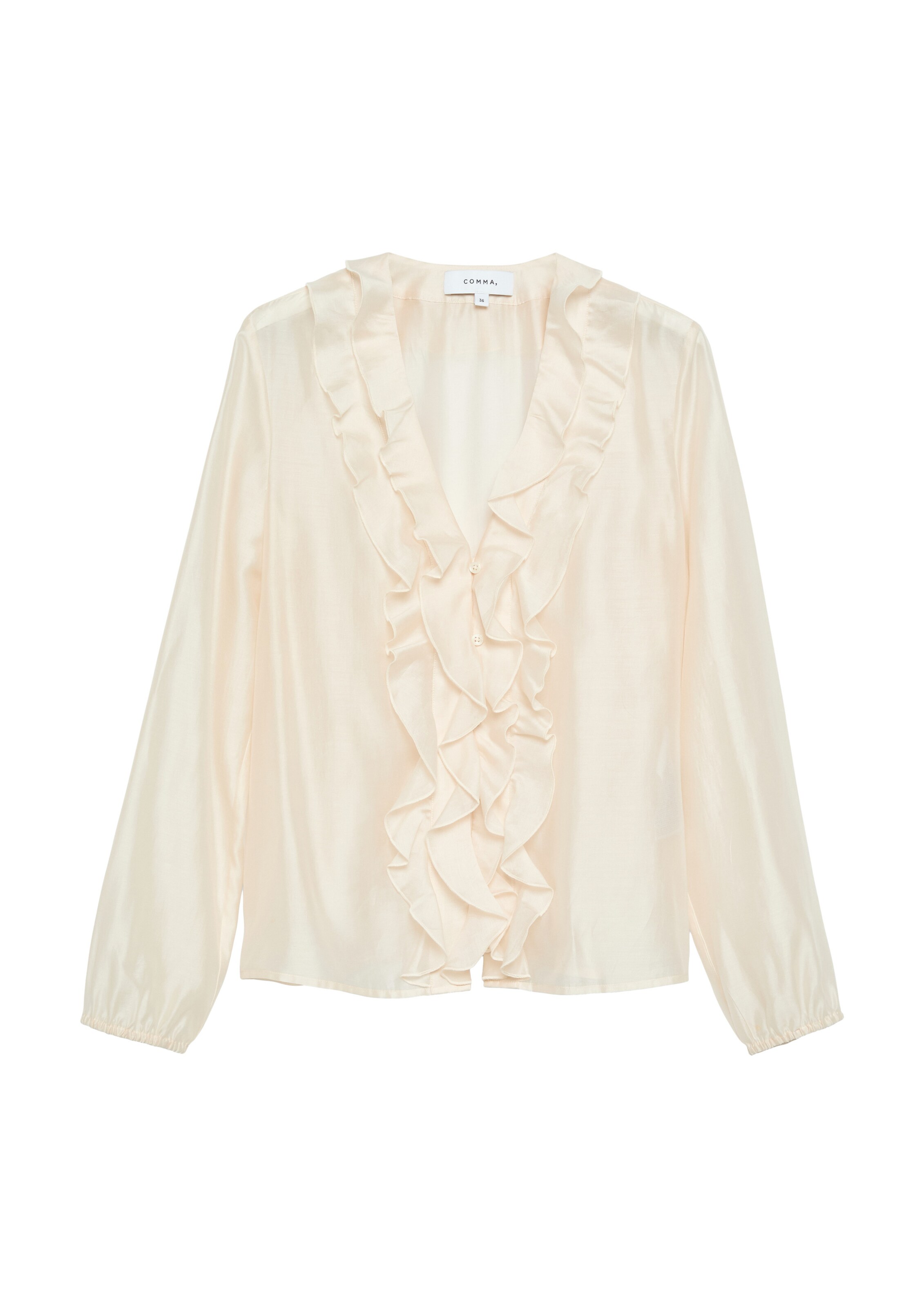 COMMA Chemisier en S en beige clair, Vue avec produit