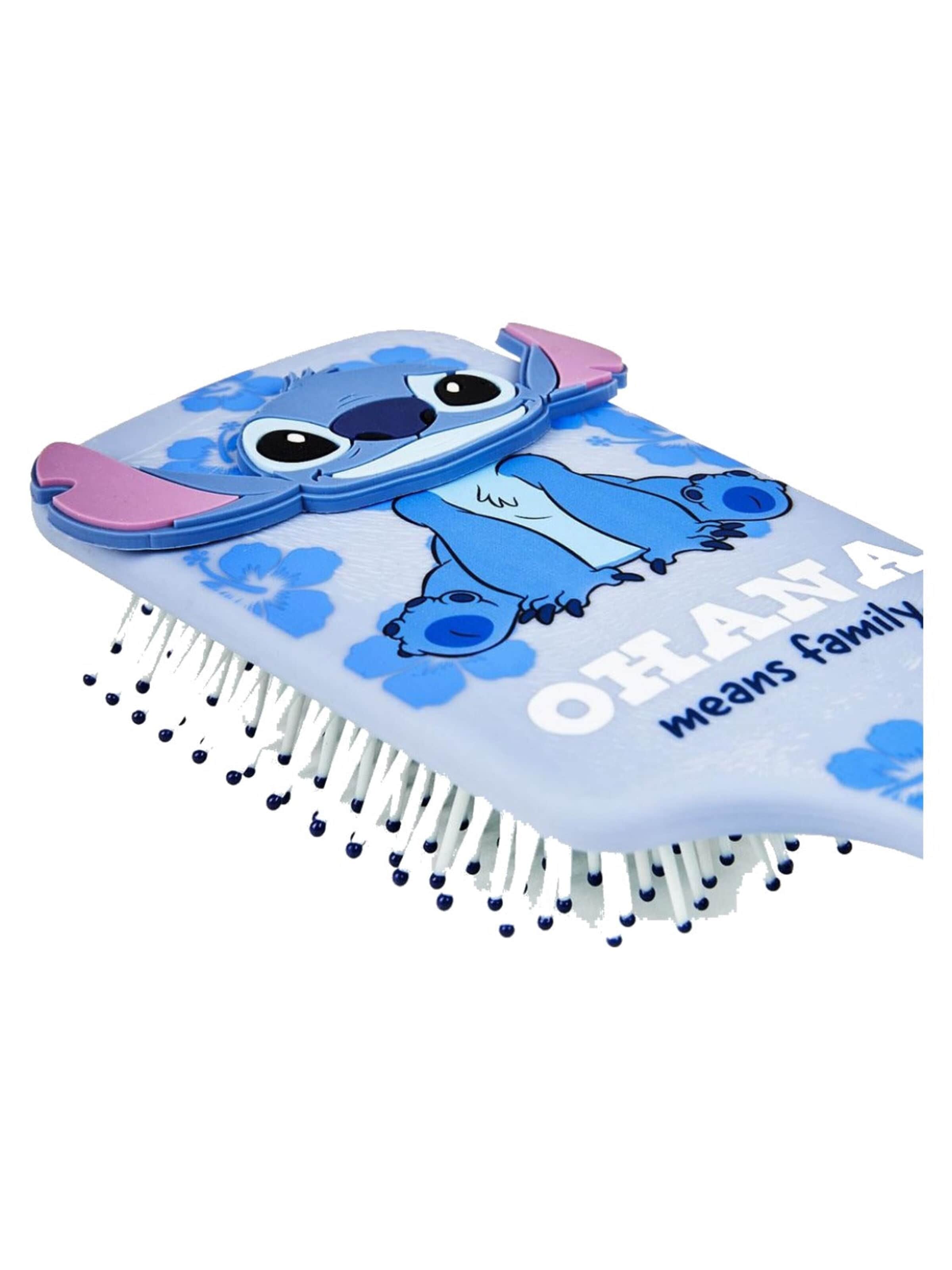 Disney Lilo & Stitch Set 'Disney Stitch Haarborstel Ohana Means Family' in Blauw