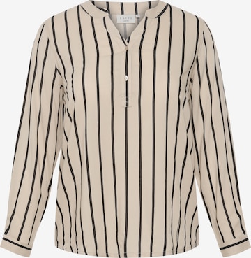 KAFFE CURVE - Blusa 'Sida' en beige: frente