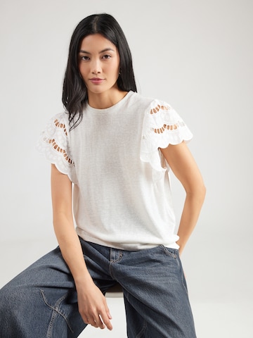 T-shirt 'Davinia' ABOUT YOU en blanc : devant