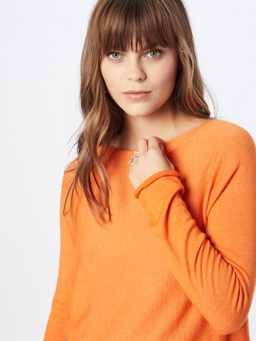 120% Lino Pullover i orange