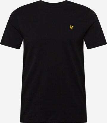 Lyle & Scott Μπλουζάκι 'Plain' σε μαύρο: μπροστά