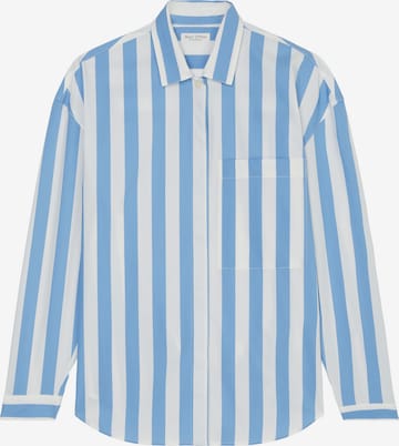 Marc O'Polo Bluse in Blau: Vorderseite