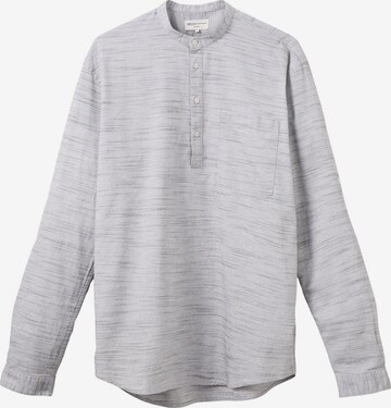 TOM TAILOR DENIM Button Up Shirt in Grey: front