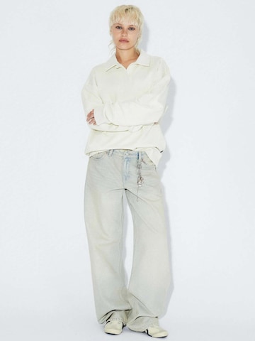 Dr. Denim Sweatshirt 'Brady Collar' in Beige