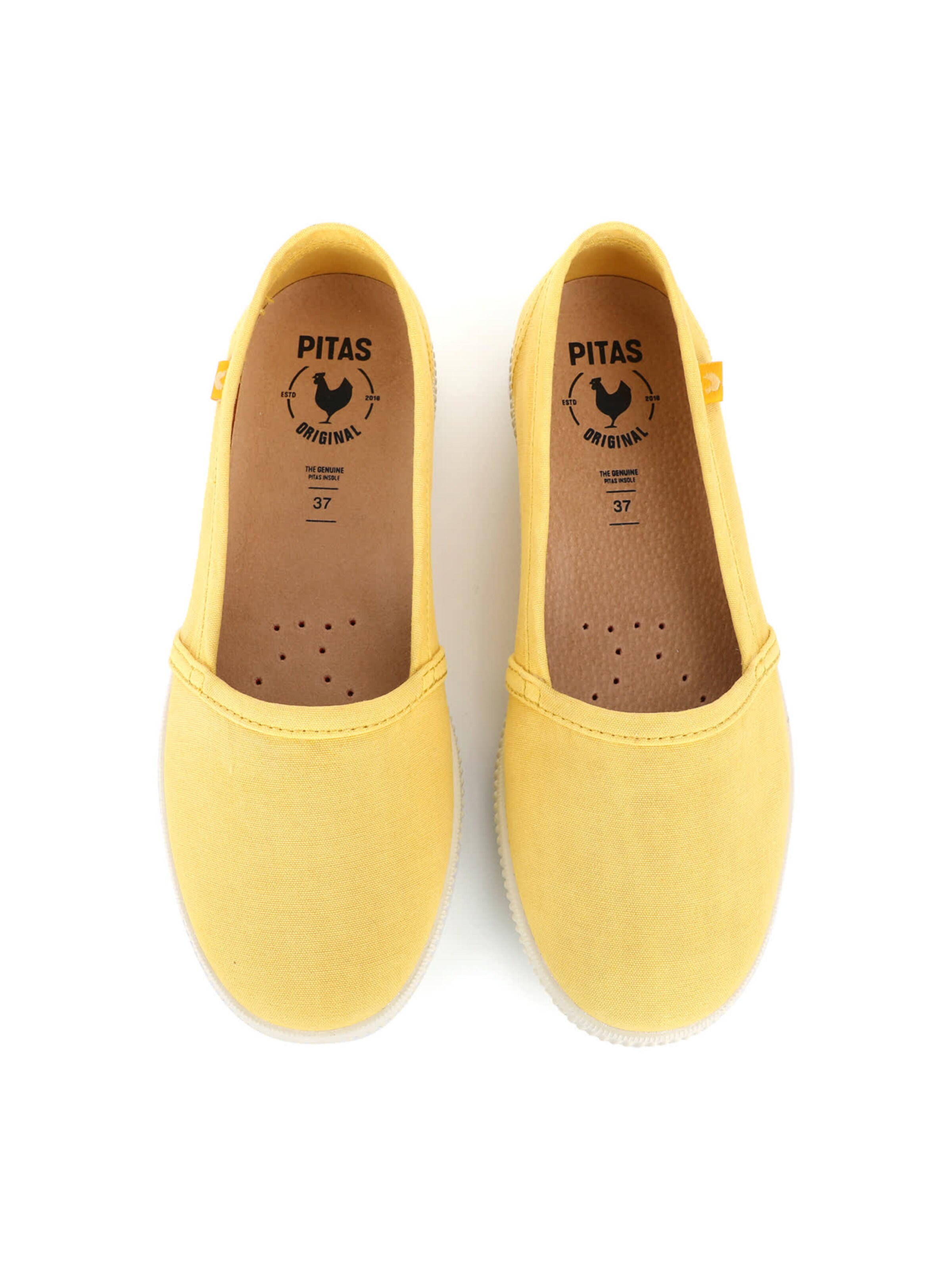 Walk In Pitas Espadrilles 'Camping' in Yellow: top