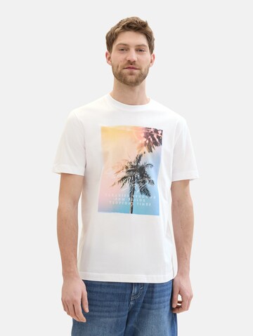 TOM TAILOR Shirt in Wit: voorkant