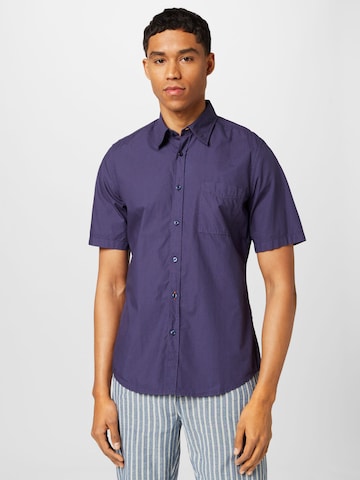 BOSS Orange Slim fit Button Up Shirt 'Relegant' in Purple: front