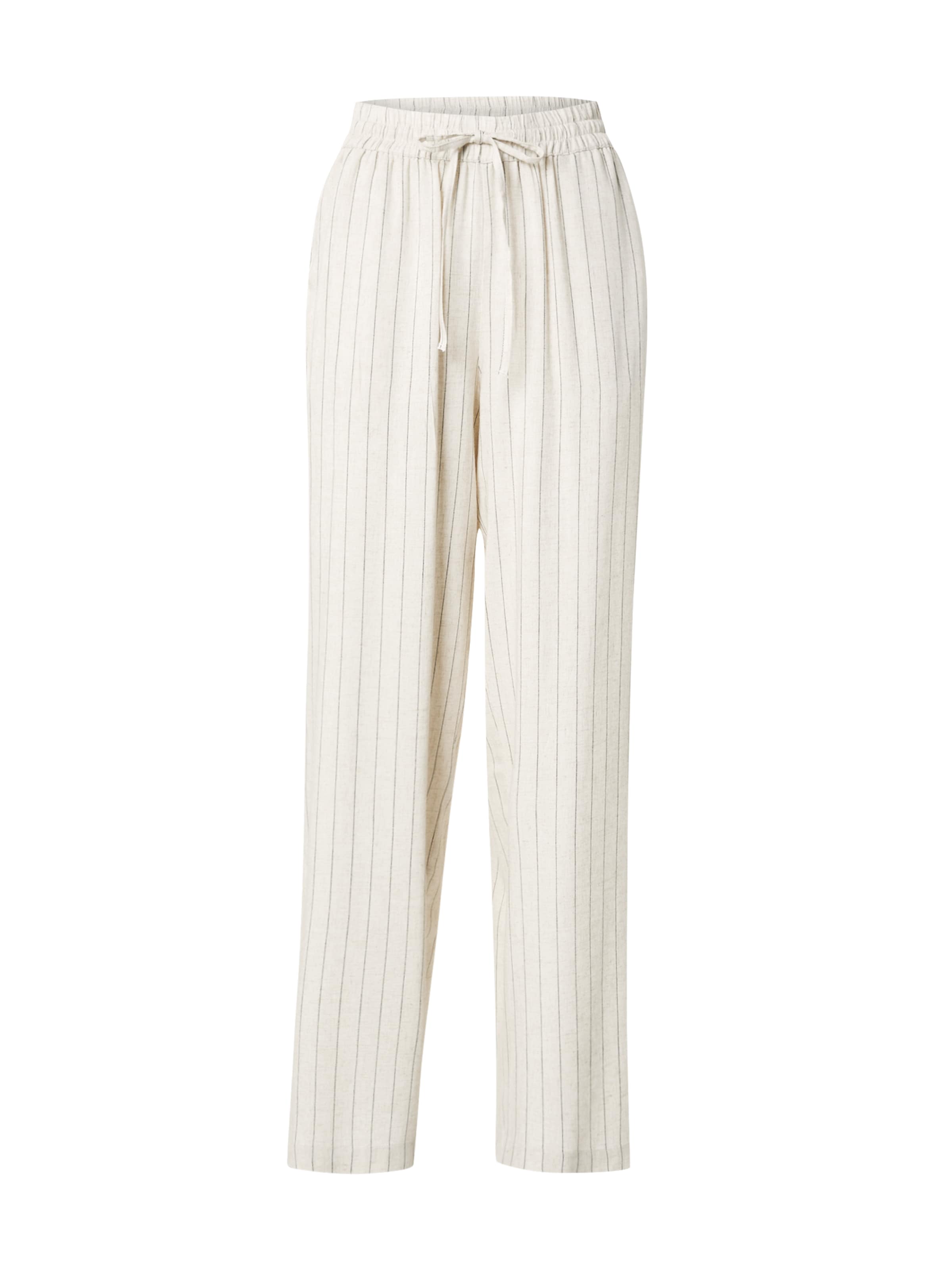 PIECES Wide leg Παντελόνι σε μπεζ: μπροστά