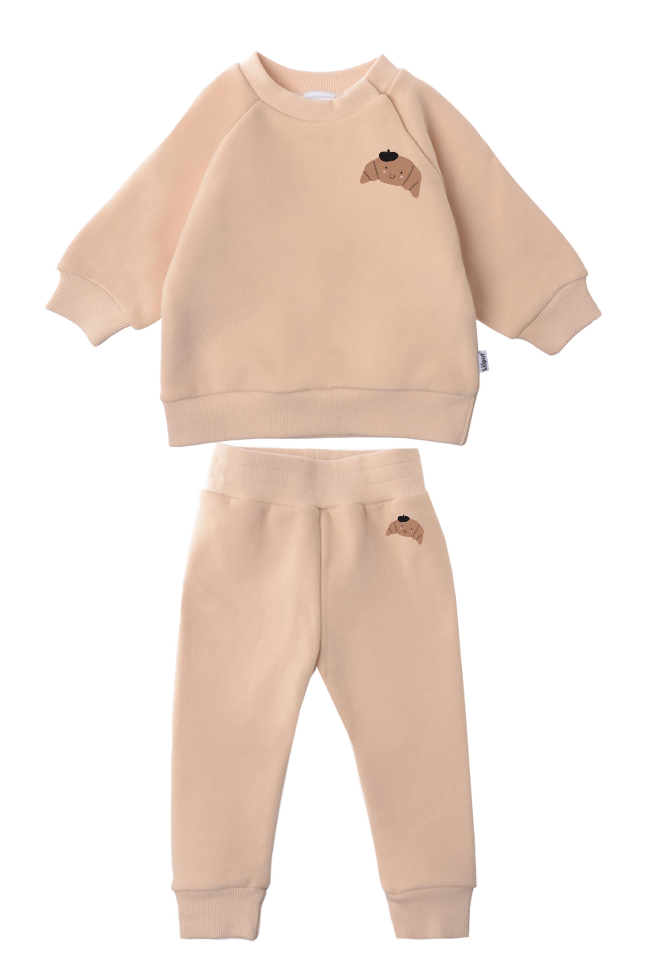 LILIPUT Sweatsuit 'Croissant' in Beige: front