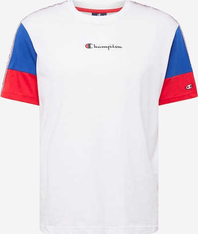 Champion Authentic Athletic Apparel T-Shirt en bleu marine / rouge feu / blanc, Vue avec produit