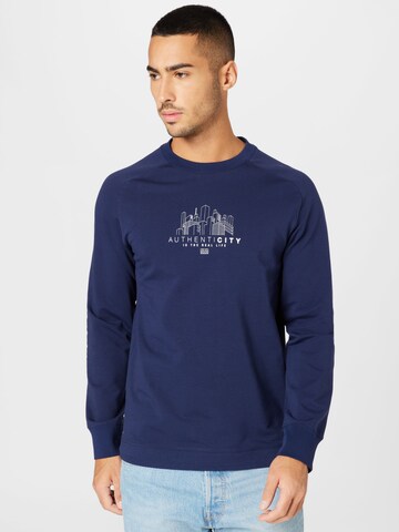 UNITED COLORS OF BENETTON Sweatshirt in Blue: front