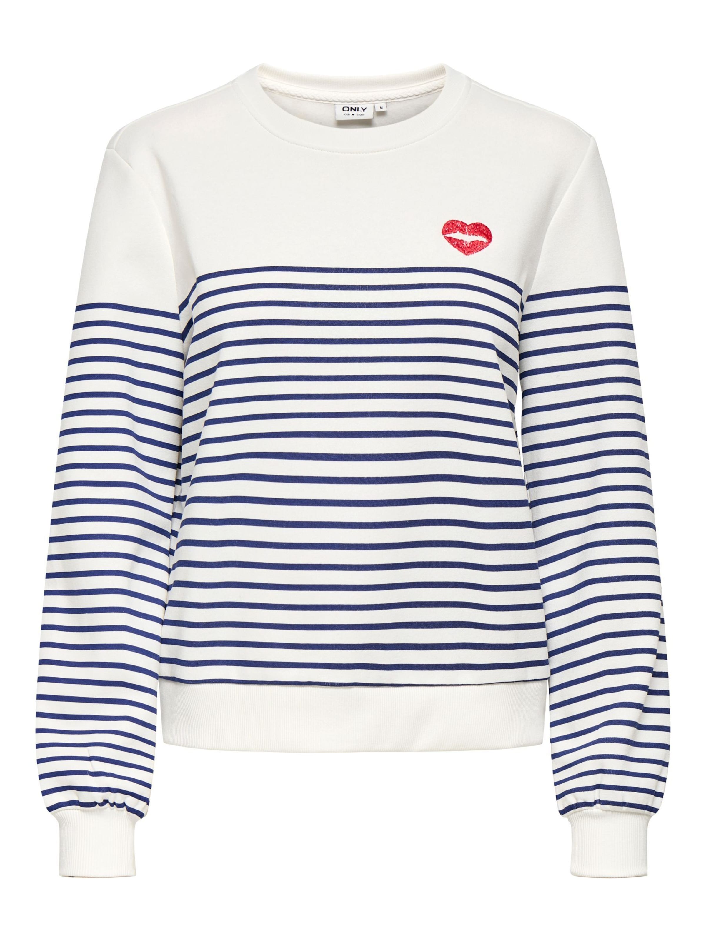 ONLY Sweatshirt i hvid: forside