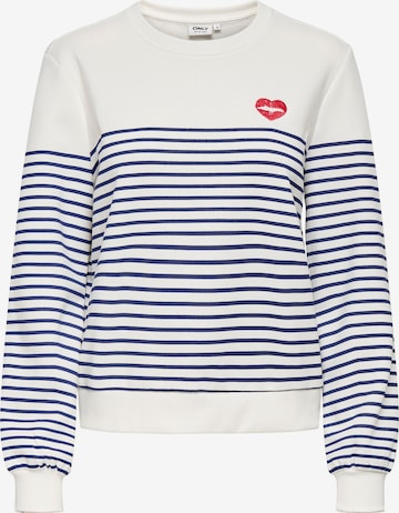 ONLY Sweatshirt in White: front