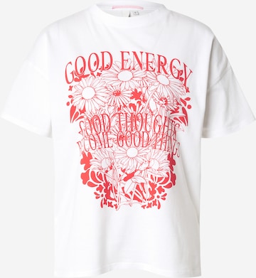 T-shirt QS en blanc : devant