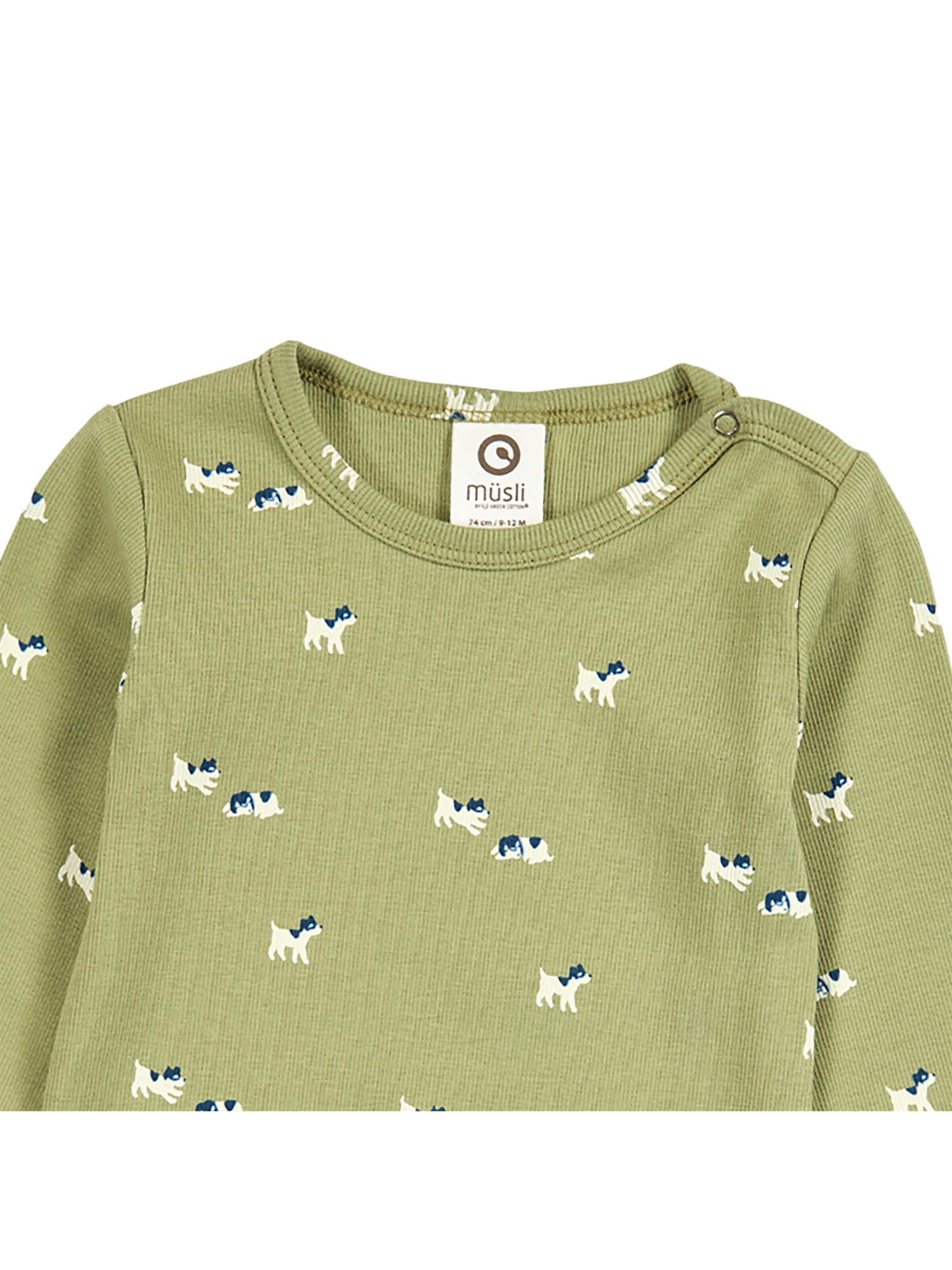 Müsli by GREEN COTTON - Pijama entero/body en verde