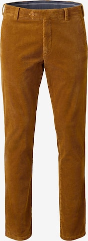 MEYER Chino trousers in Yellow: front