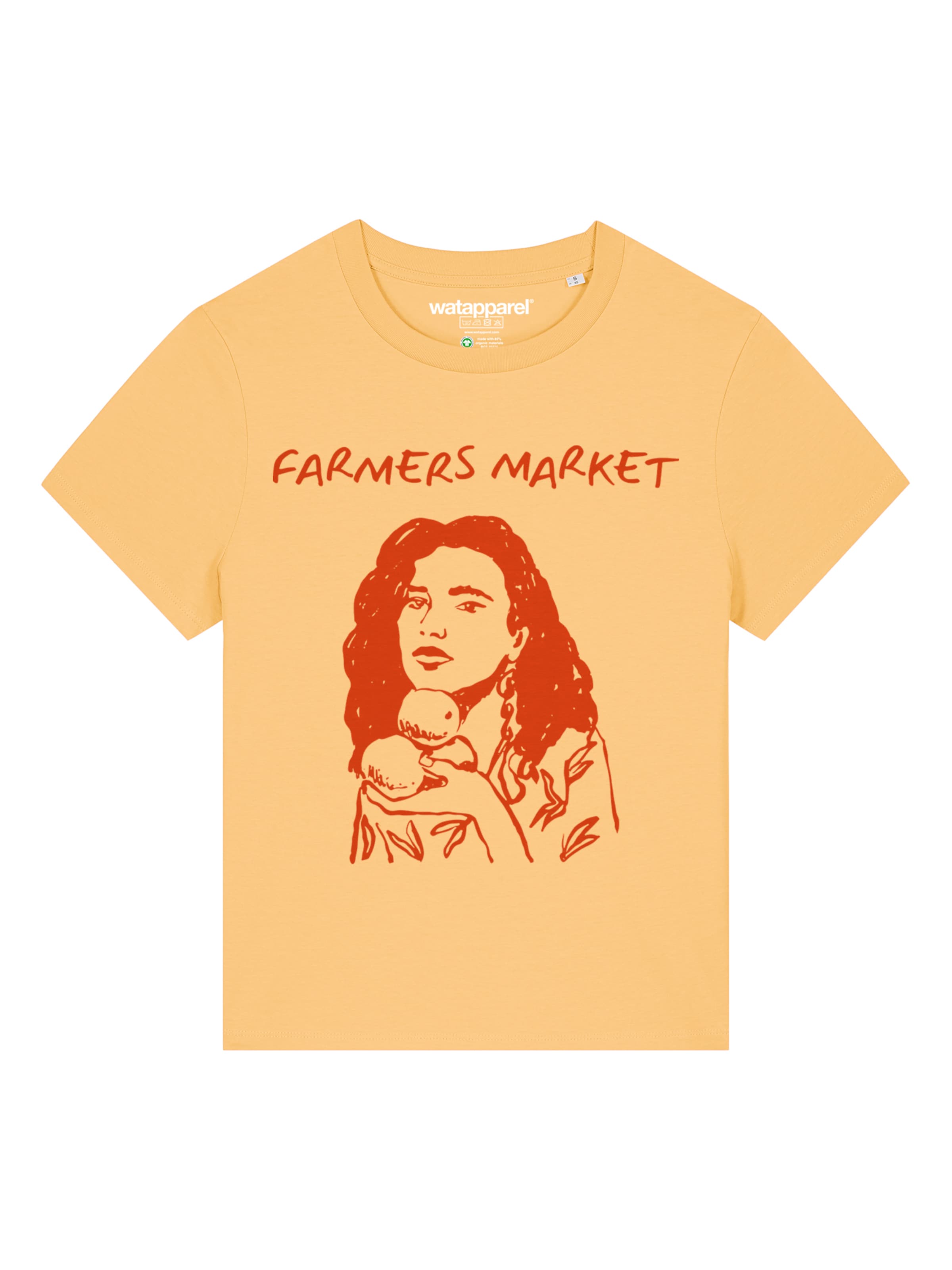 Watapparel Shirt 'Farmers Market' in Yellow: front