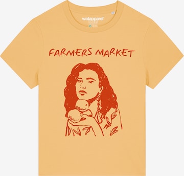 Watapparel Shirt 'Farmers Market' in Yellow: front