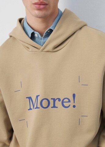 MANGO MAN Sweatshirt 'Fanbon2' in Beige