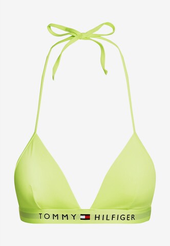Tommy Hilfiger Underwear Triangel Bikinitop in Groen: voorkant