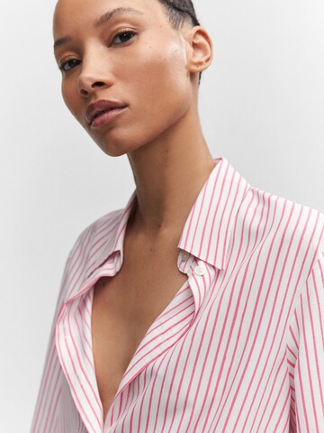 MANGO Bluse in Pink