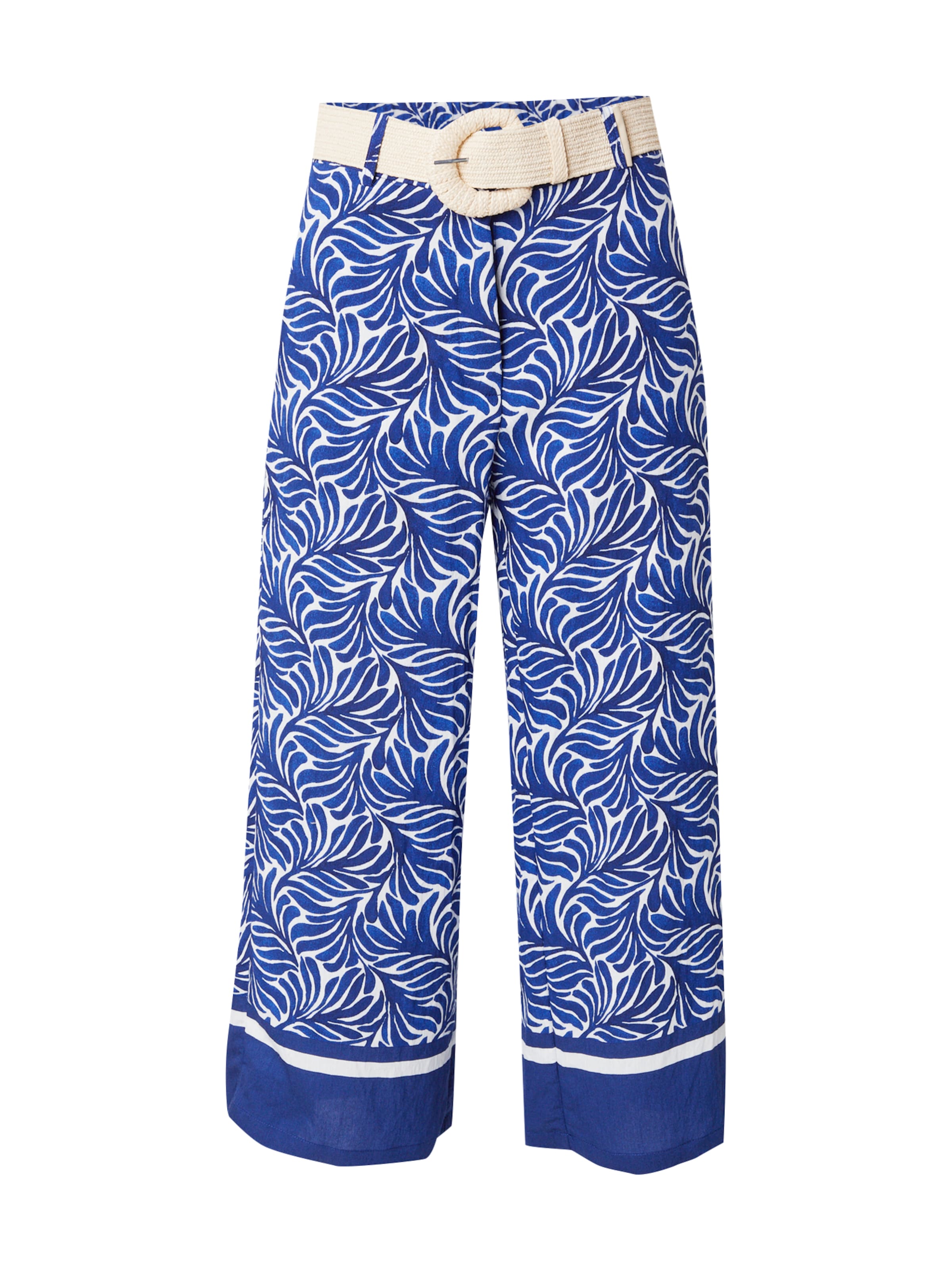 Wide Leg Pantalon 'So44lveig' ZABAIONE en bleu : devant