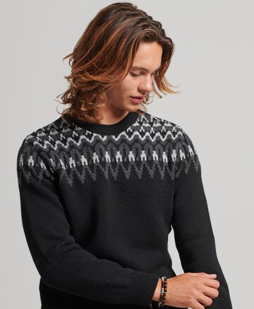 Pull-over 'Vintage Fairisle' Superdry en noir