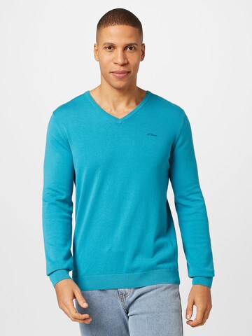 s.Oliver Sweater in Blue: front