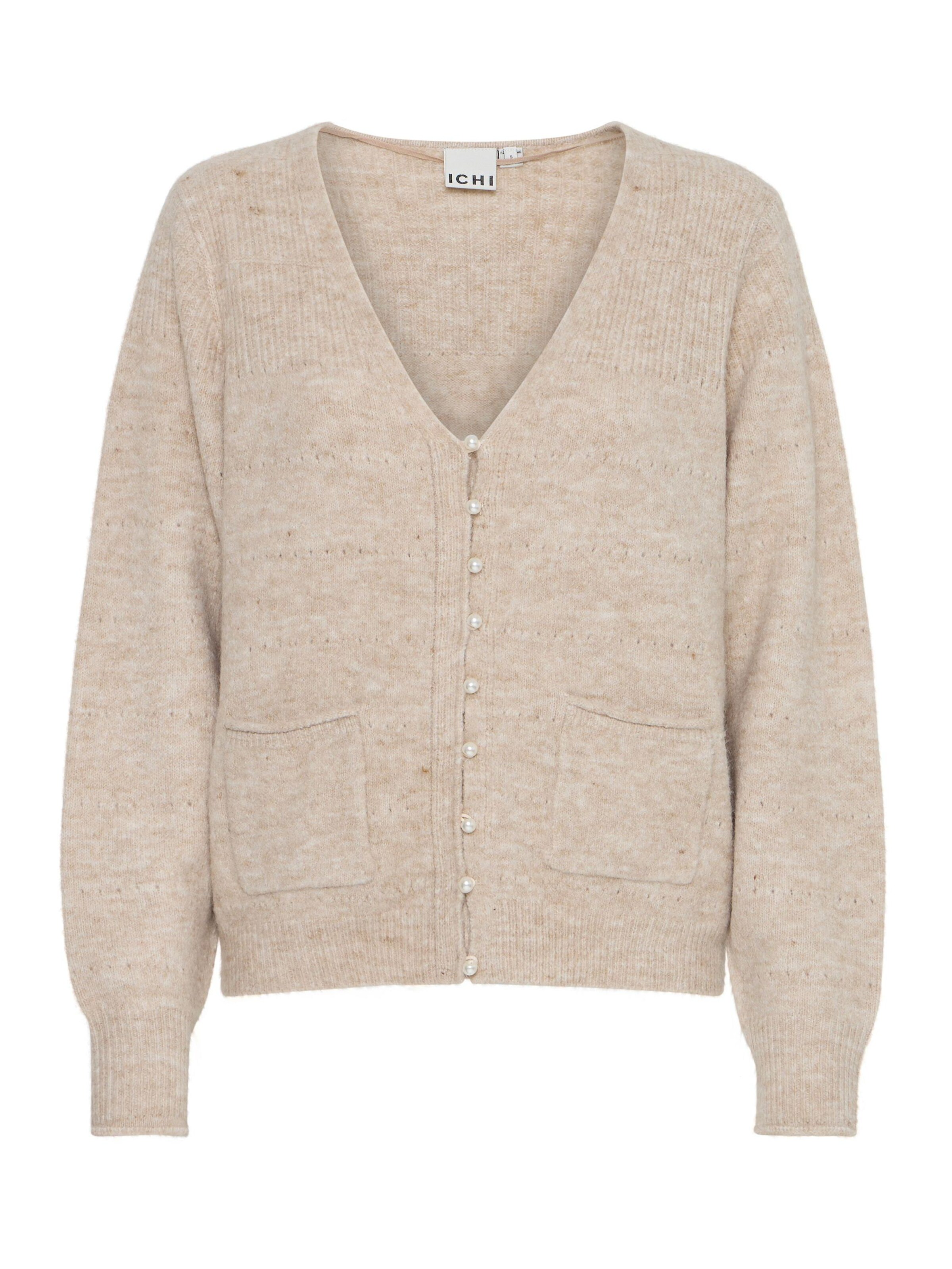 ICHI Kardigan 'Banise' w kolorze beżowy: przód