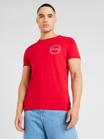 TOMMY HILFIGER - Camiseta en rojo: frente