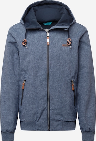 Ragwear Between-Season Jacket 'STEWIE' in Blue: front