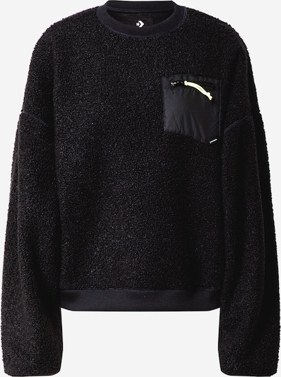 CONVERSE Sweat-shirt 'SHERPA' en noir, Vue avec produit