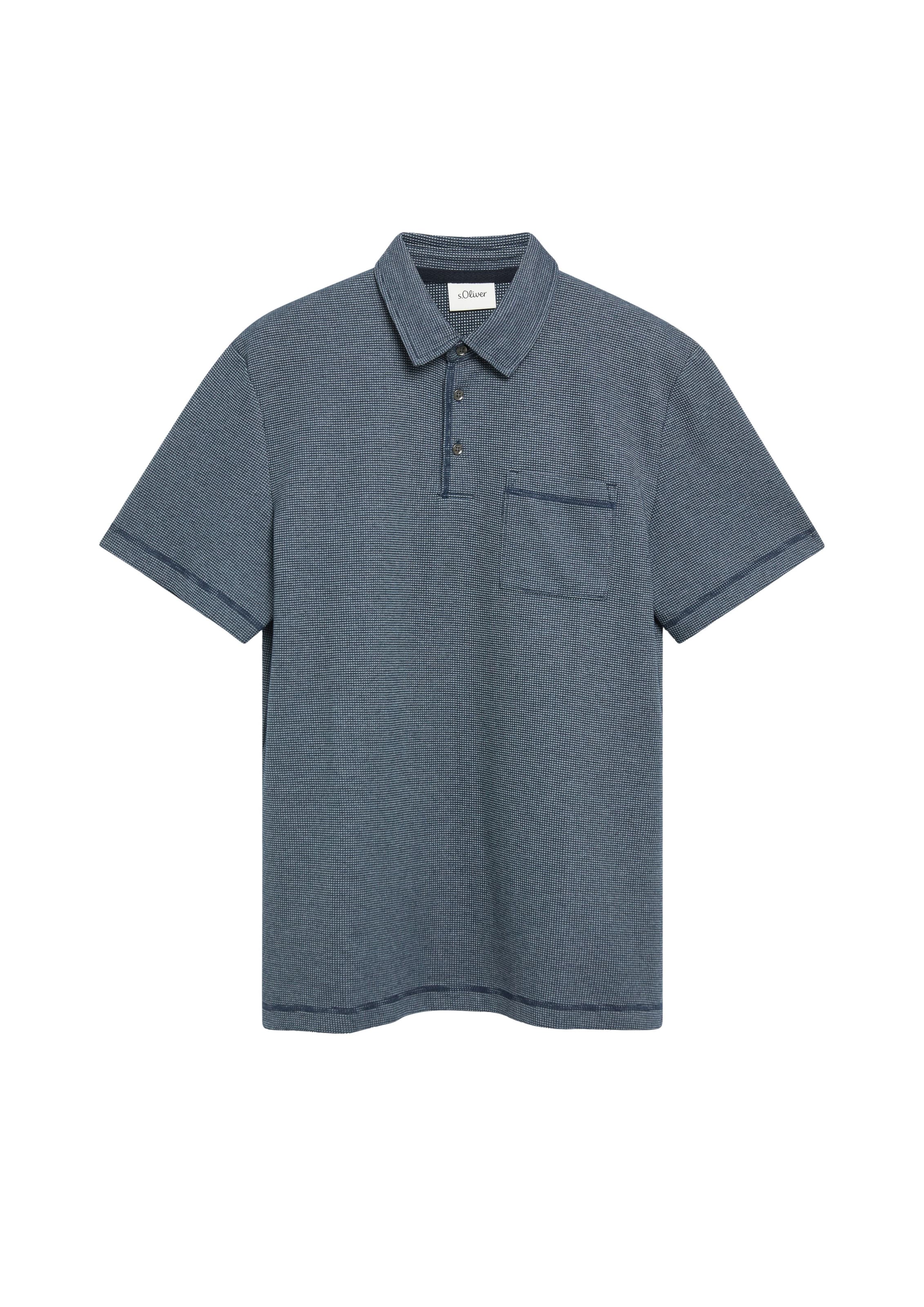 s.Oliver Poloshirt in Blau: Vorderseite