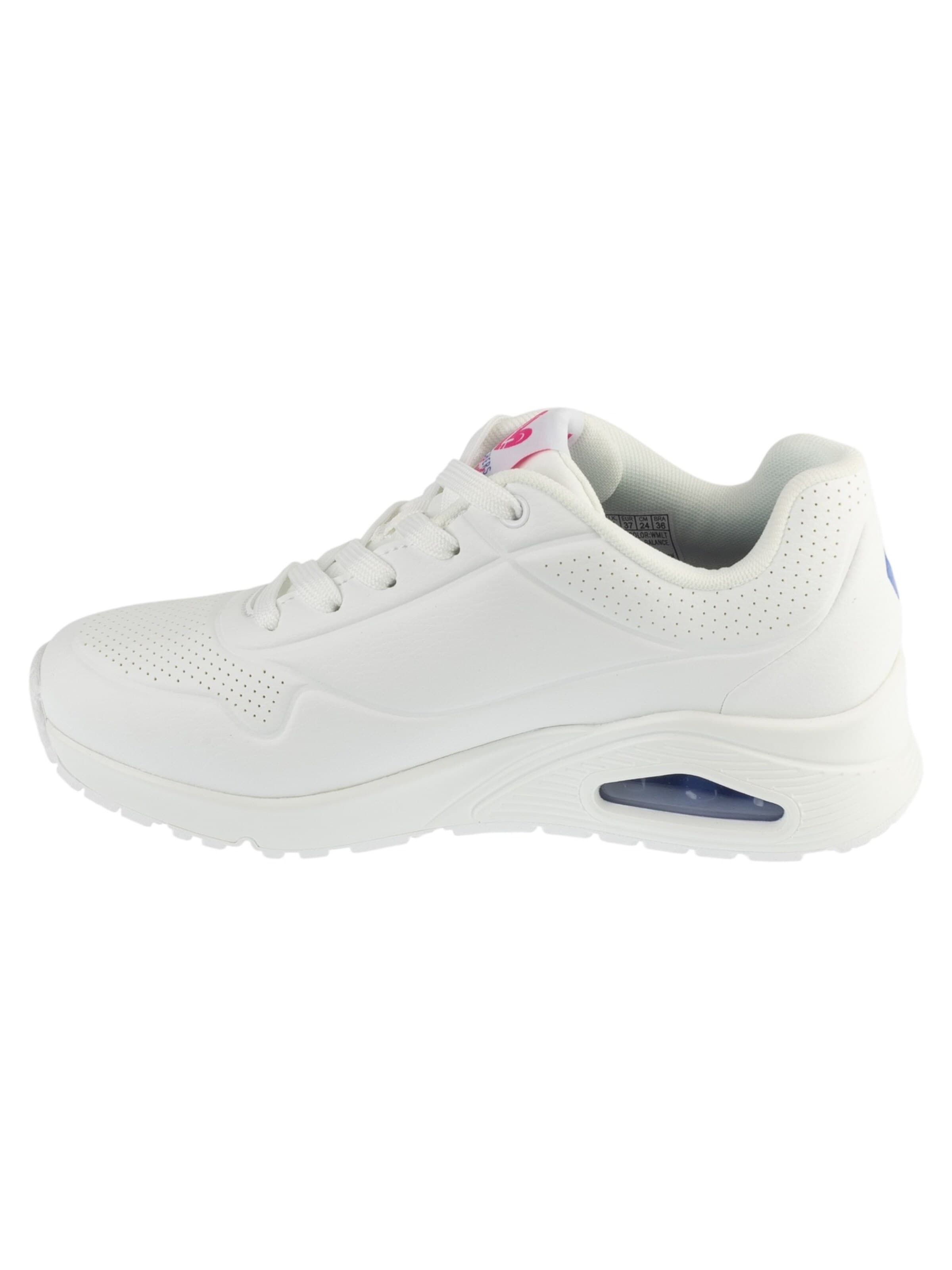 Chaussure à lacets 'Skechers Uno Schuhe weiß bunte Herzen 190008' SKECHERS en blanc