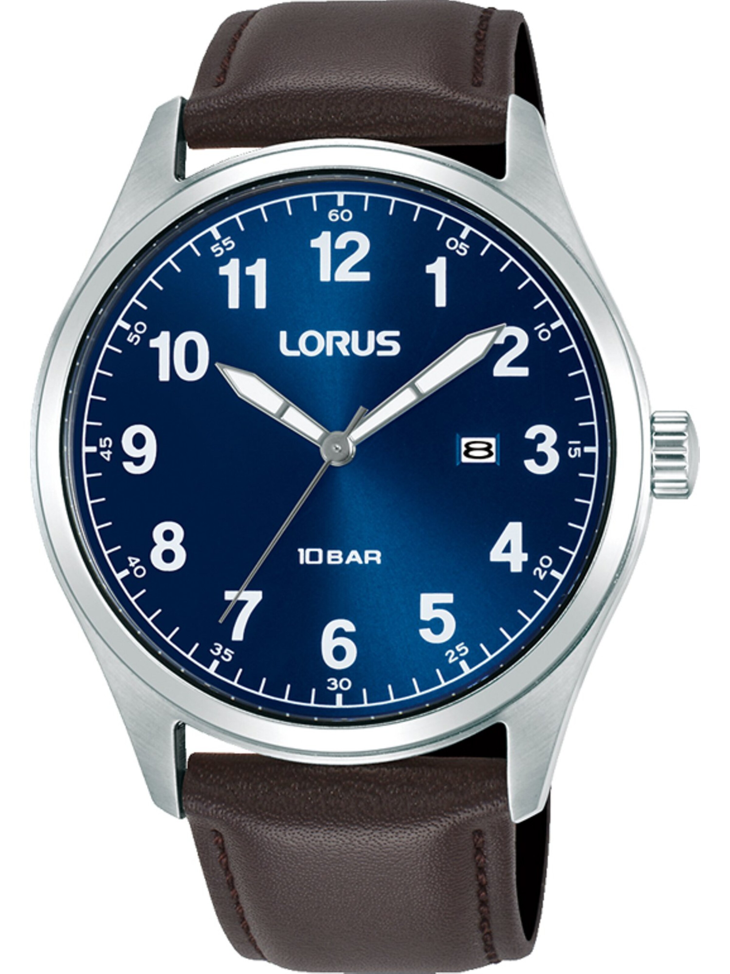 LORUS Uhr in Braun: Vorderseite