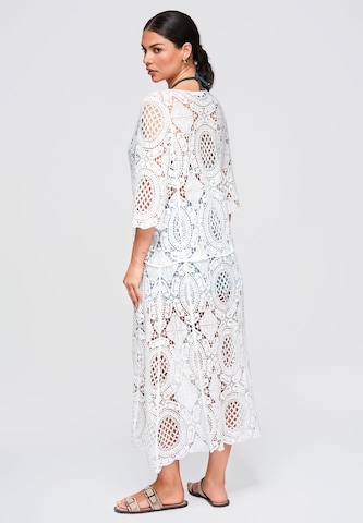 Pull-over oversize 'OW-SW-E0004' Ombre en blanc
