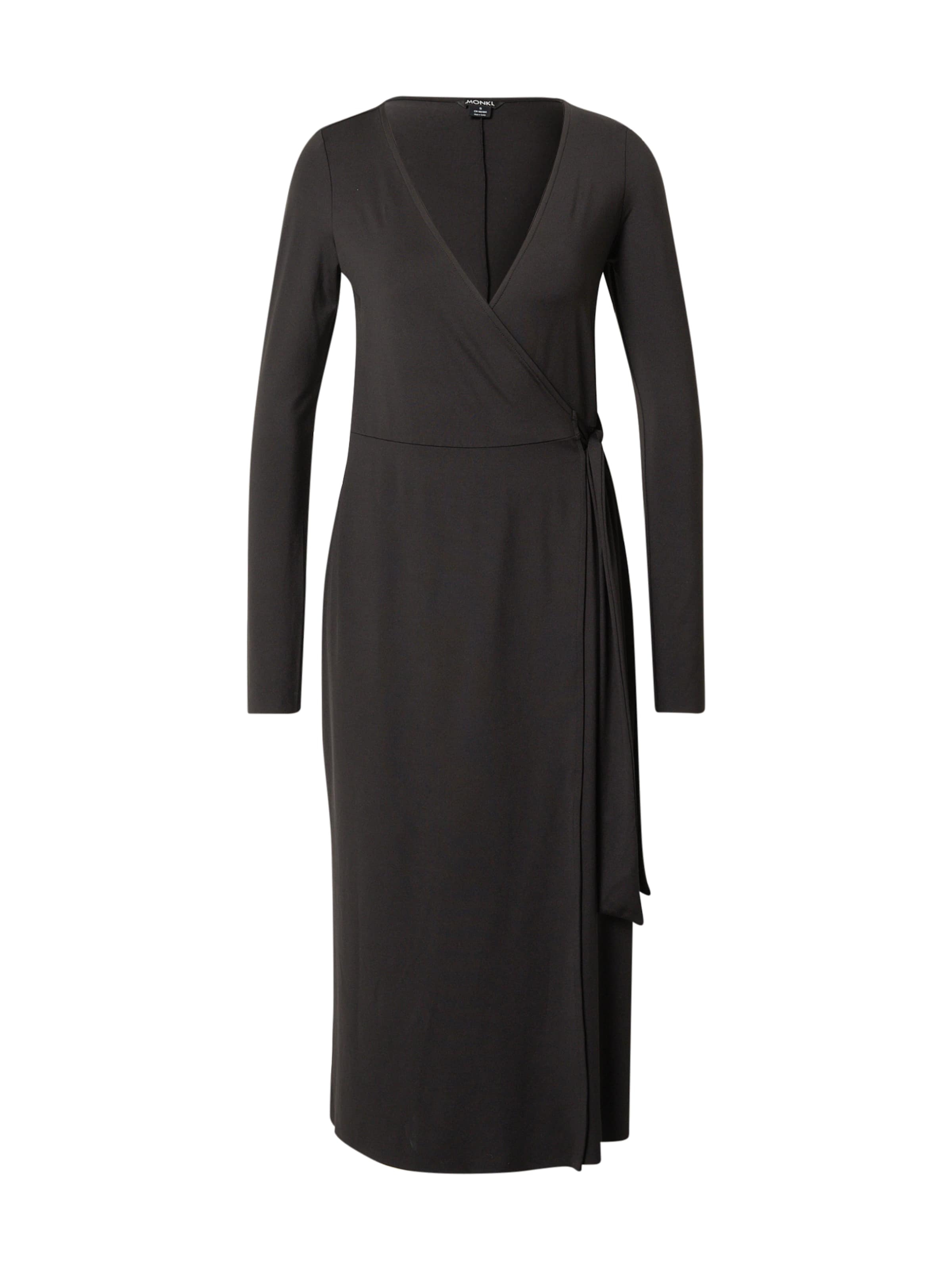 Monki Kleid in Schwarz: Vorderseite