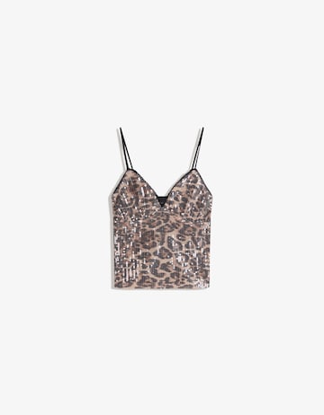 Haut Bershka en marron : devant