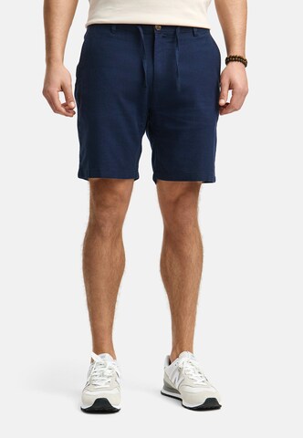 INDICODE JEANS Regular Trousers 'Erwil' in Blue: front