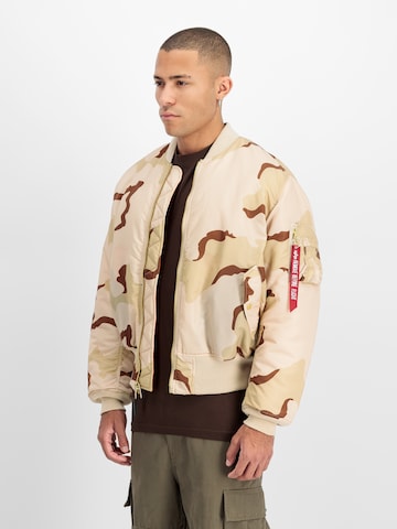 ALPHA INDUSTRIES Overgangsjakke 'MA-1 Heritage' i beige: forside