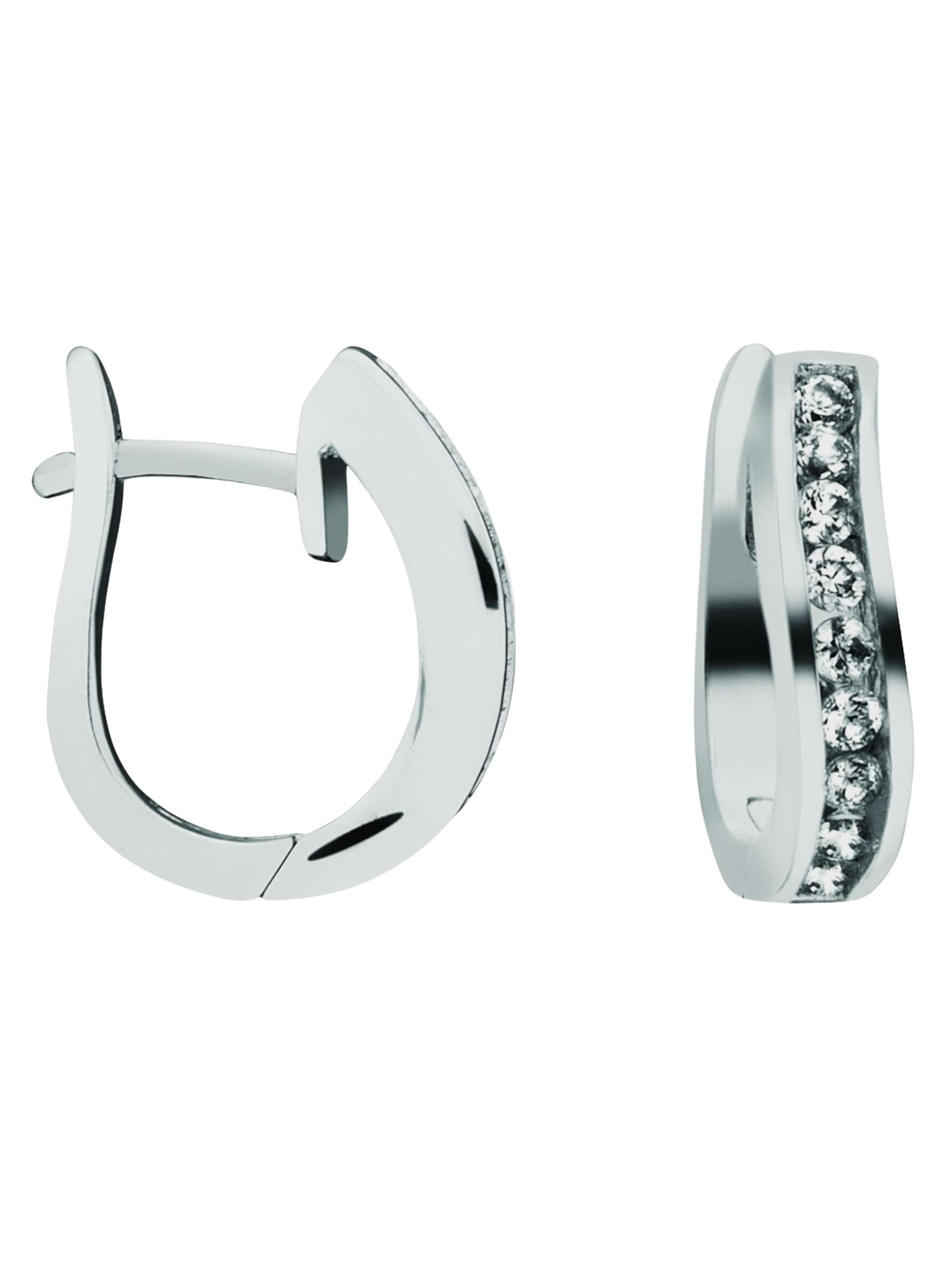 ONE ELEMENT Creole in Silber: Vorderseite