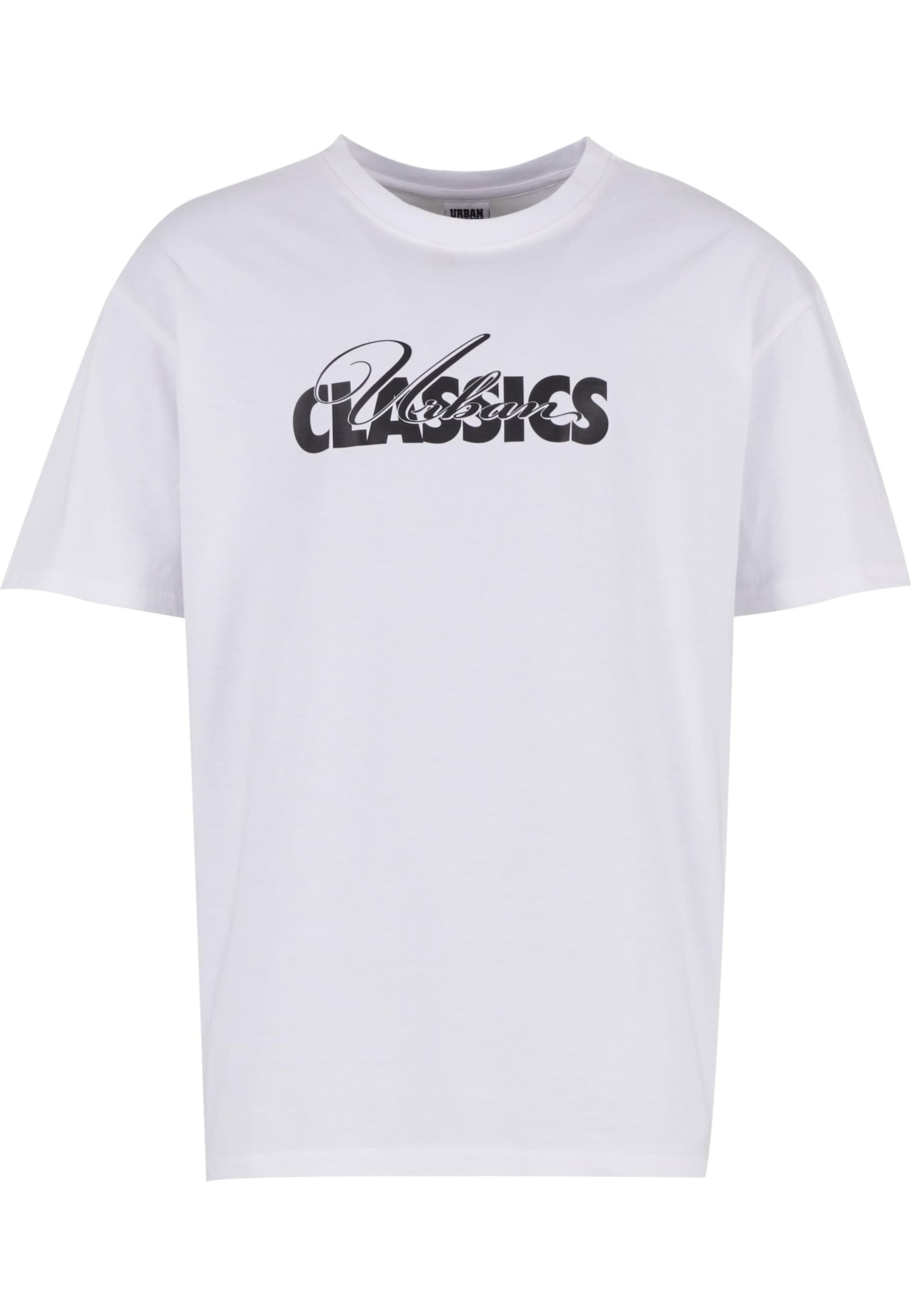 Urban Classics Футболка 'Cursive Bold' в Белый: спереди