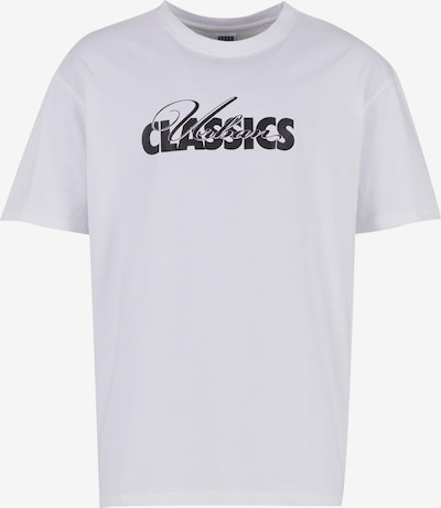 Marškinėliai 'Cursive Bold' iš Urban Classics, spalva – juoda / balta, Prekių apžvalga