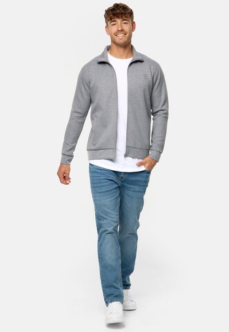 INDICODE JEANS Sweatvest 'Sharpis' in Grijs