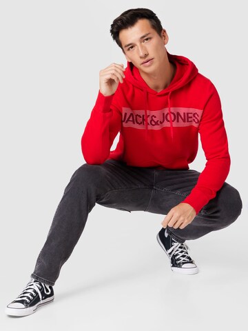 JACK & JONES Sweatshirt i rød