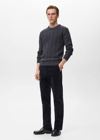 MANGO MAN Slim fit Pants 'Berdam' in Black