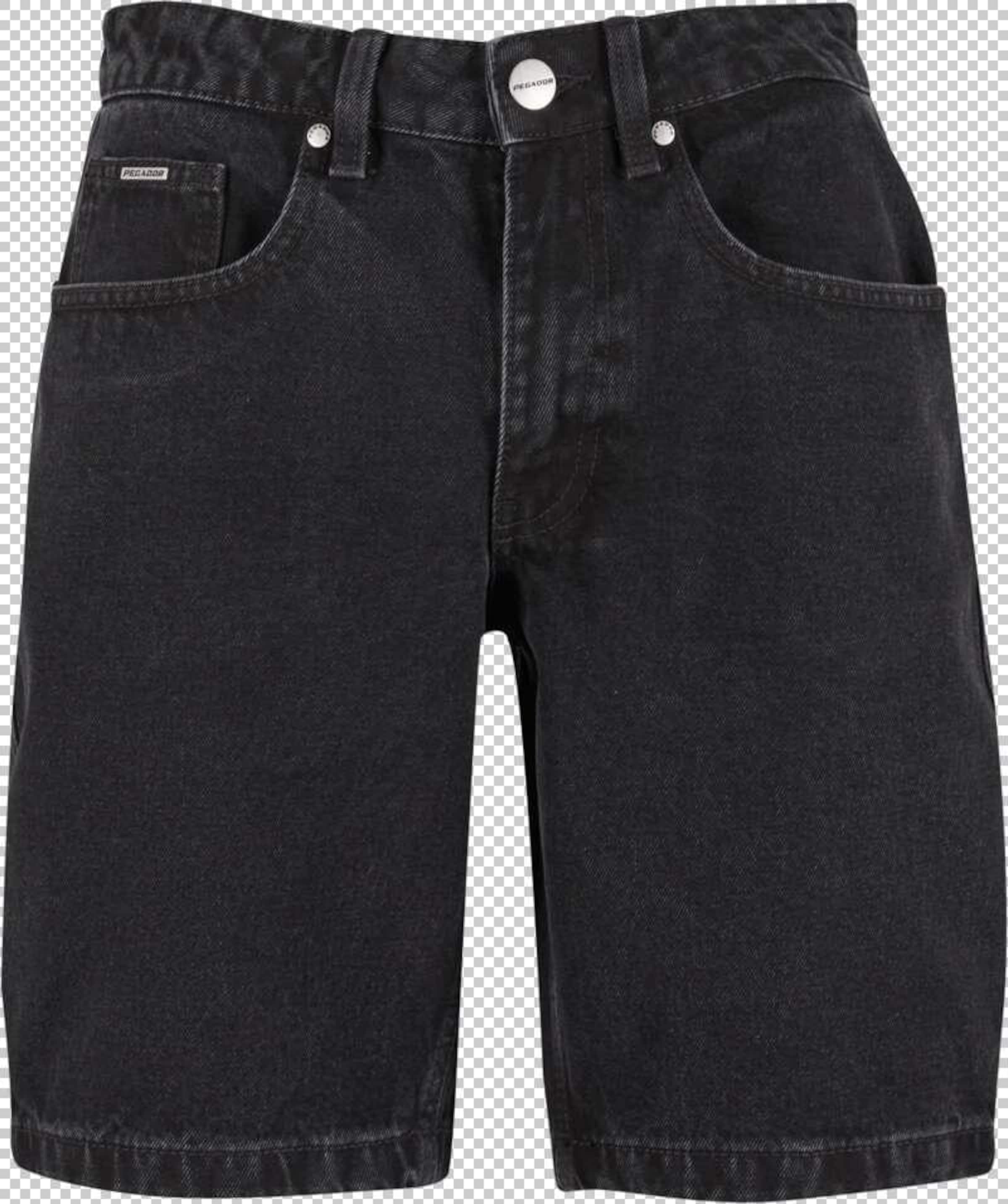 Pegador Jeans 'Bostic' in Zwart: voorkant